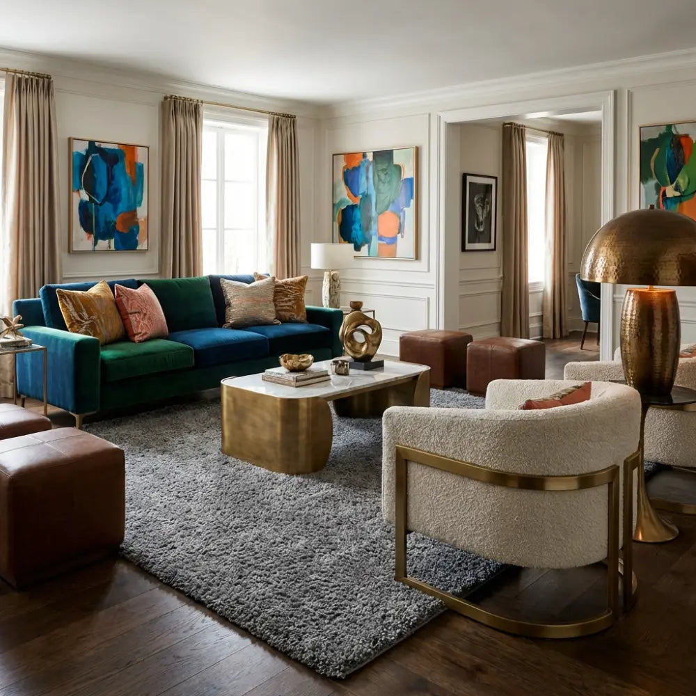 Plain Round Rug