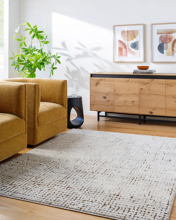 KAELIE Our PNW Home x Livabliss Scandi High Pile Ivory/Brown Rug