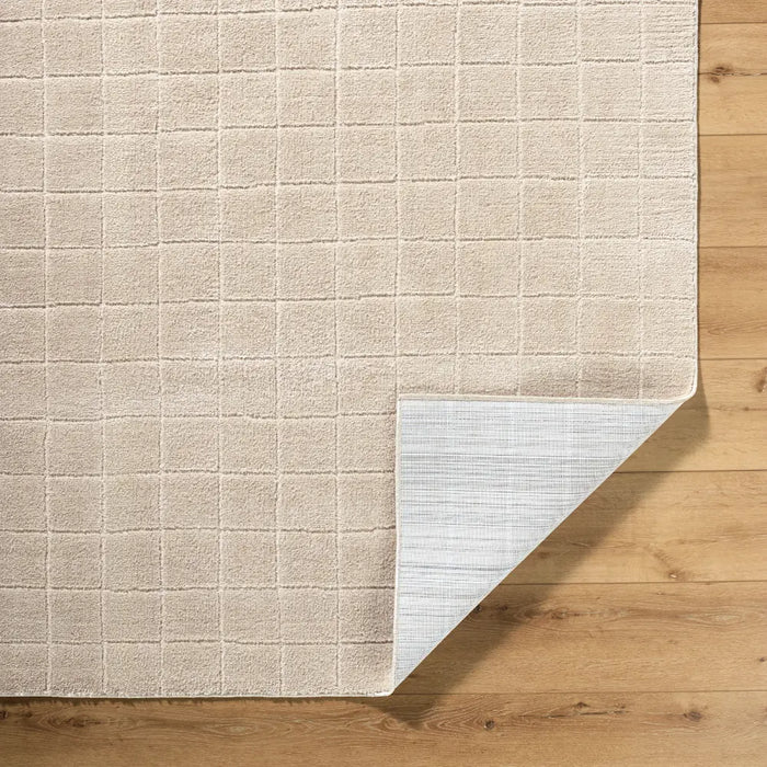AMINA Our PNW Home x Livabliss Scandi High Pile Light Beige/Light Brown Rug