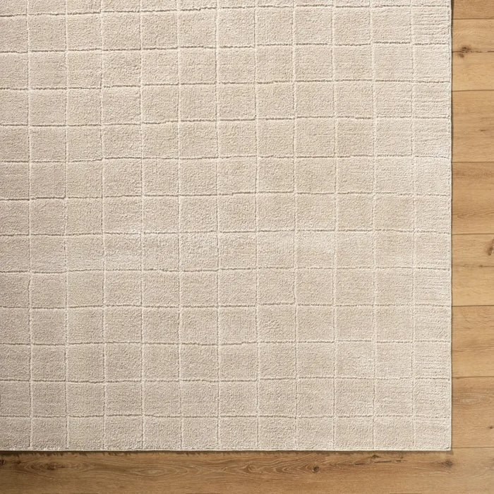 AMINA Our PNW Home x Livabliss Scandi High Pile Light Beige/Light Brown Rug