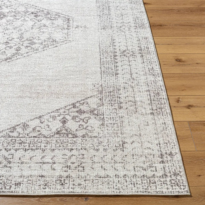 Olympic Our Pnw Home X Livabliss Vintage Oriental Boho Tan/Cream Rug