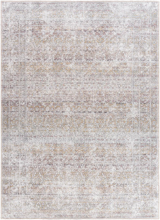 AKIFAH Our PNW Home x Livabliss Machine Washable Oriental Boho Dark Brown/Cream Rug