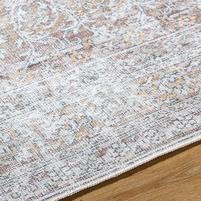 AKIFAH Our PNW Home x Livabliss Machine Washable Oriental Boho Dark Brown/Cream Rug