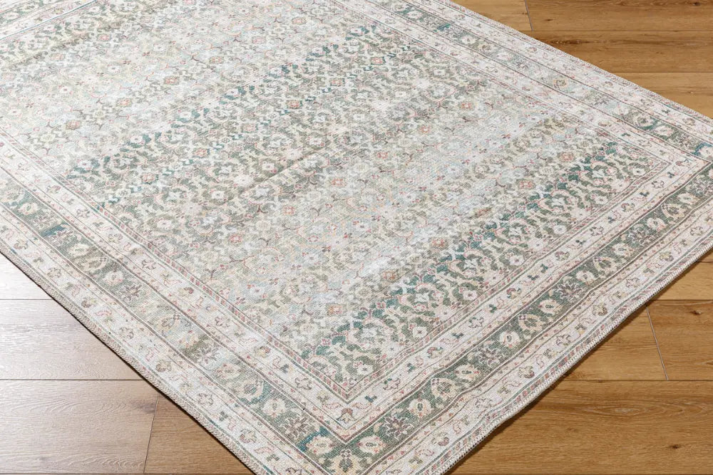 ARMITA Our PNW Home x Livabliss Machine Washable Oriental Boho Olive Rug