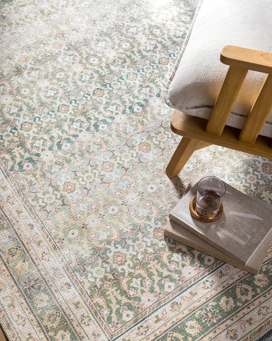 ARMITA Our PNW Home x Livabliss Machine Washable Oriental Boho Olive Rug