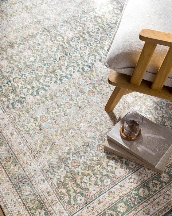 ARMITA Our PNW Home x Livabliss Machine Washable Oriental Boho Olive Rug