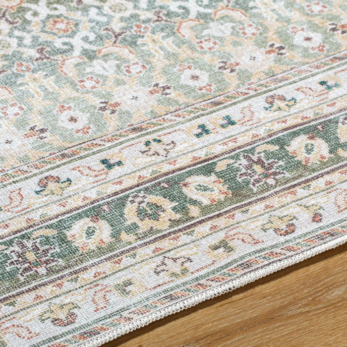 ARMITA Our PNW Home x Livabliss Machine Washable Oriental Boho Olive Rug