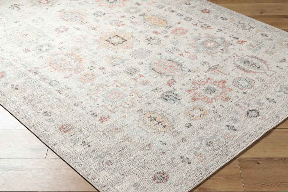 REESHA Our PNW Home x Livabliss Vintage Traditional Oriental Boho Ivory/Rust Rug
