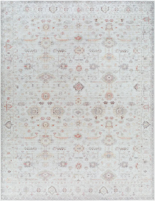 REESHA Our PNW Home x Livabliss Vintage Traditional Oriental Boho Ivory/Rust Rug