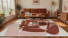 STONES Cherry Mocha 2088 Washable and Indoor/Outdoor