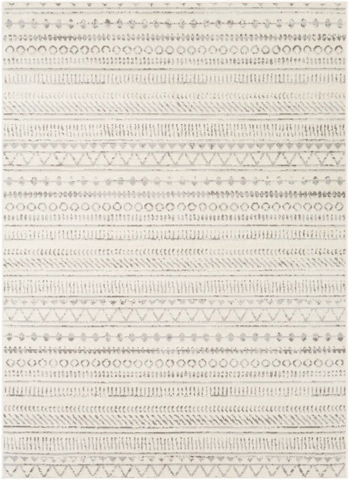 MARWA Scandi Geometric Light Grey Rug