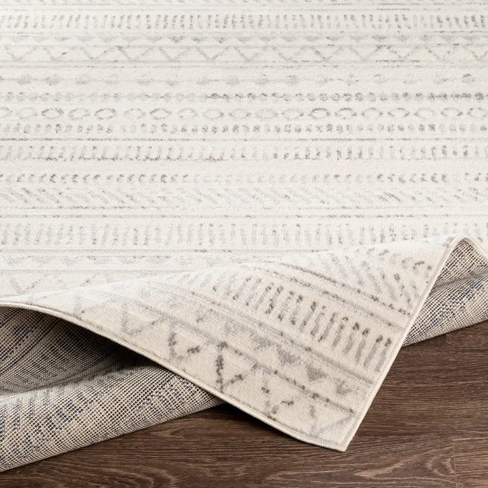 MARWA Scandi Geometric Light Grey Rug