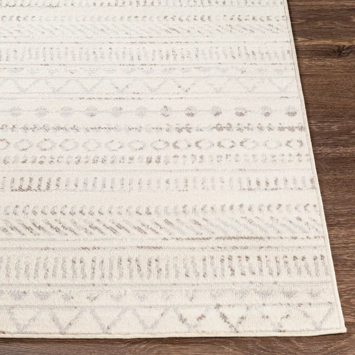 MARWA Scandi Geometric Light Grey Rug