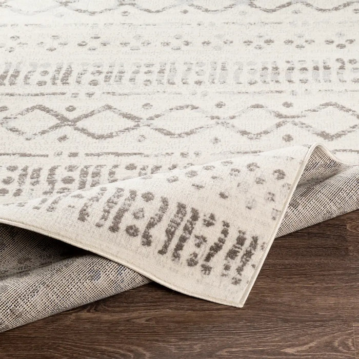HATIVI Scandi Global Light Grey Rug