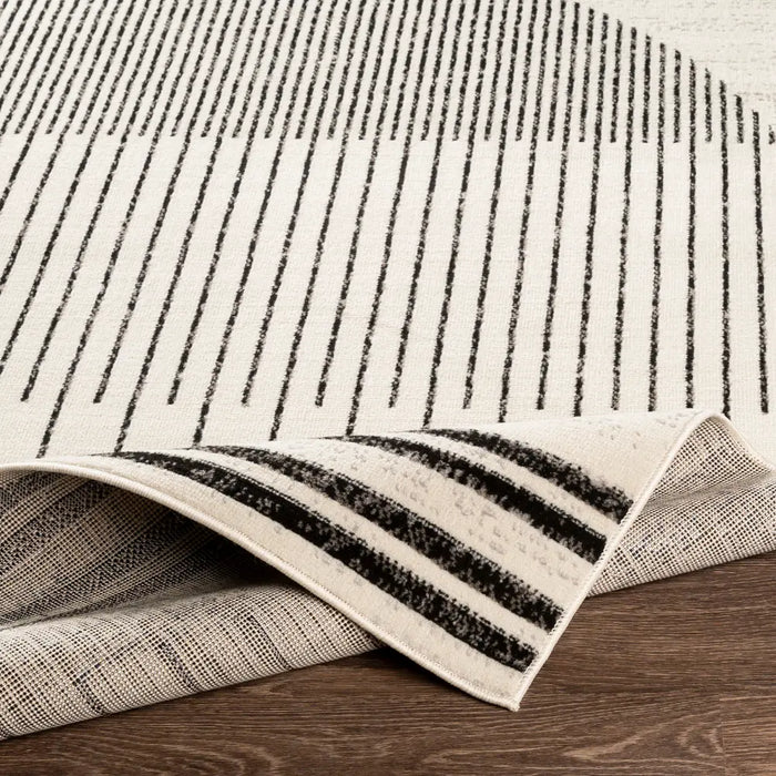 ENSO Scandi Geometric White/Black Rug