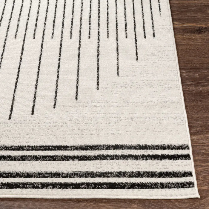 ENSO Scandi Geometric White/Black Rug