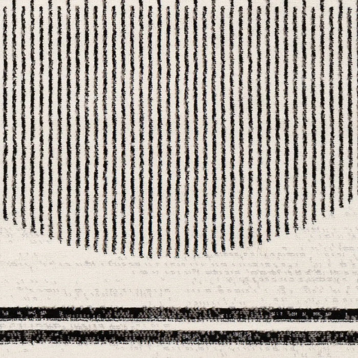 ENSO Scandi Geometric White/Black Rug