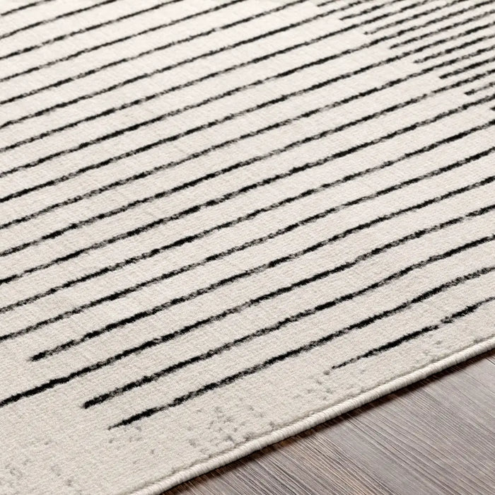 ENSO Scandi Geometric White/Black Rug