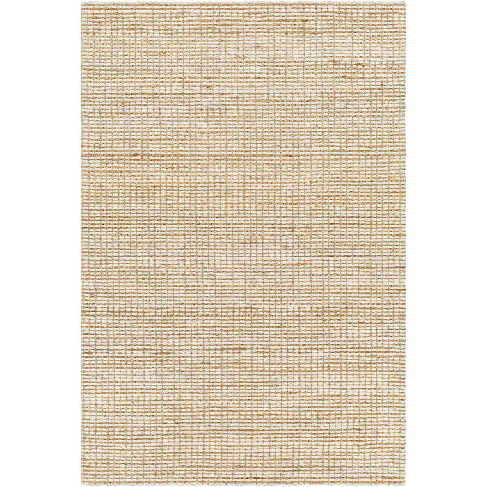 Priya Hand Woven Off-White Tan Jute Wool Modern High Pile Living Dining Bedroom PYA2303 Rug