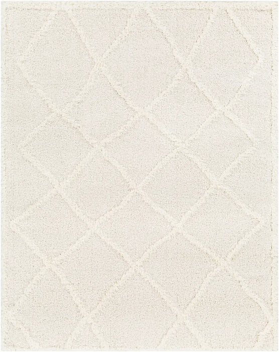 Sumaya Shaggy Modern Plush Pile Cream Rug