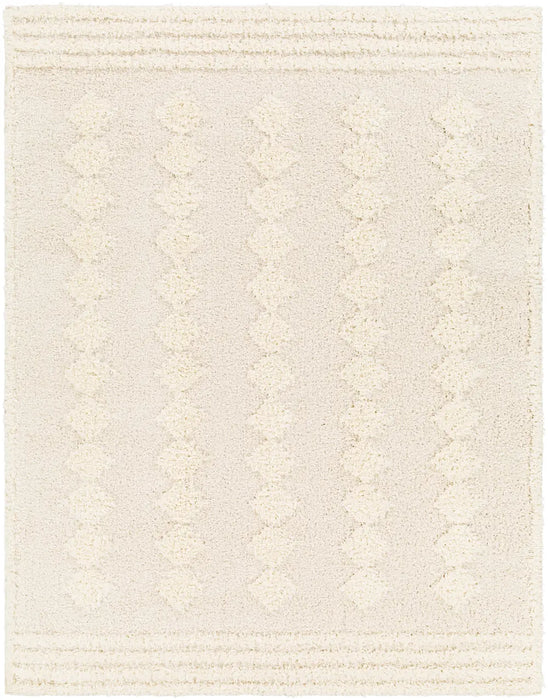 Elaheh Shaggy Modern Plush Pile Light Grey Rug