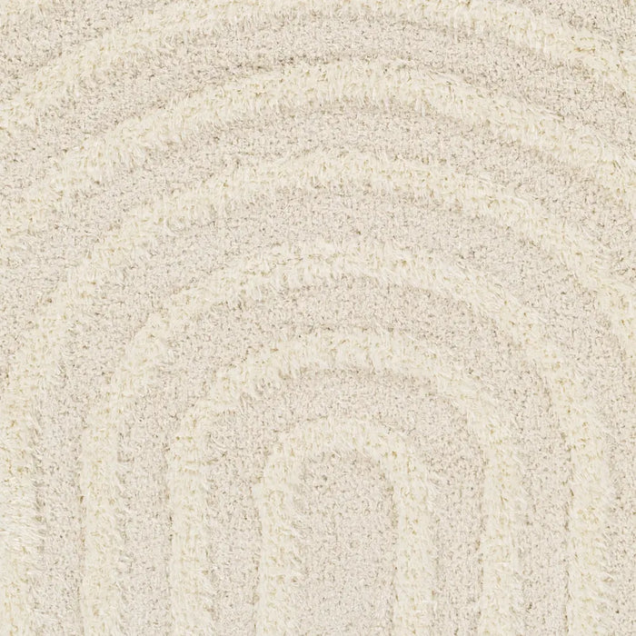 Marava Shaggy Modern Plush Pile Light Grey Rug