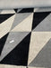 Asiatic reef rf08 flag grey Grey, Black Living Room Wool Rug.