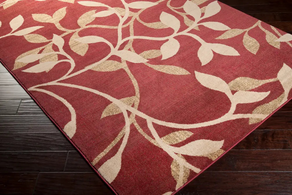 Tan Red Rugs BALSAM Scandi Traditional Boho Tan Rug Red Rug — RugsDirect Online