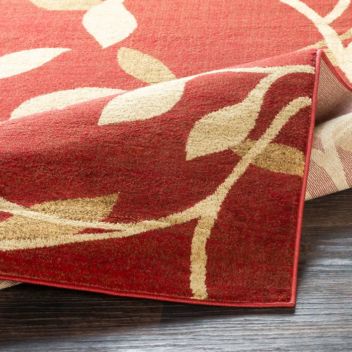 Tan Red Rugs BALSAM Scandi Traditional Boho Tan Rug Red Rug — RugsDirect Online