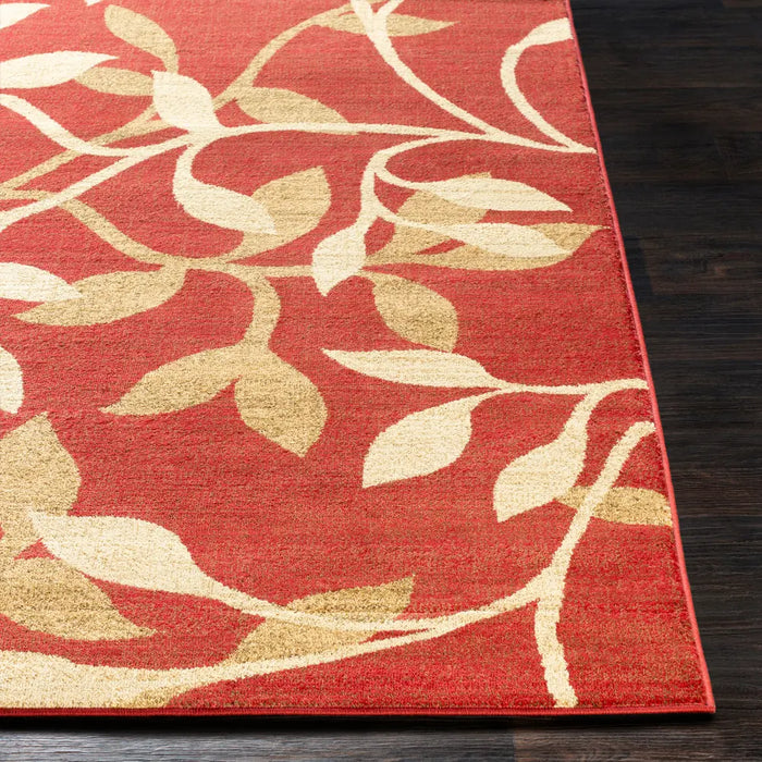 Tan Red Rugs BALSAM Scandi Traditional Boho Tan Rug Red Rug — RugsDirect Online