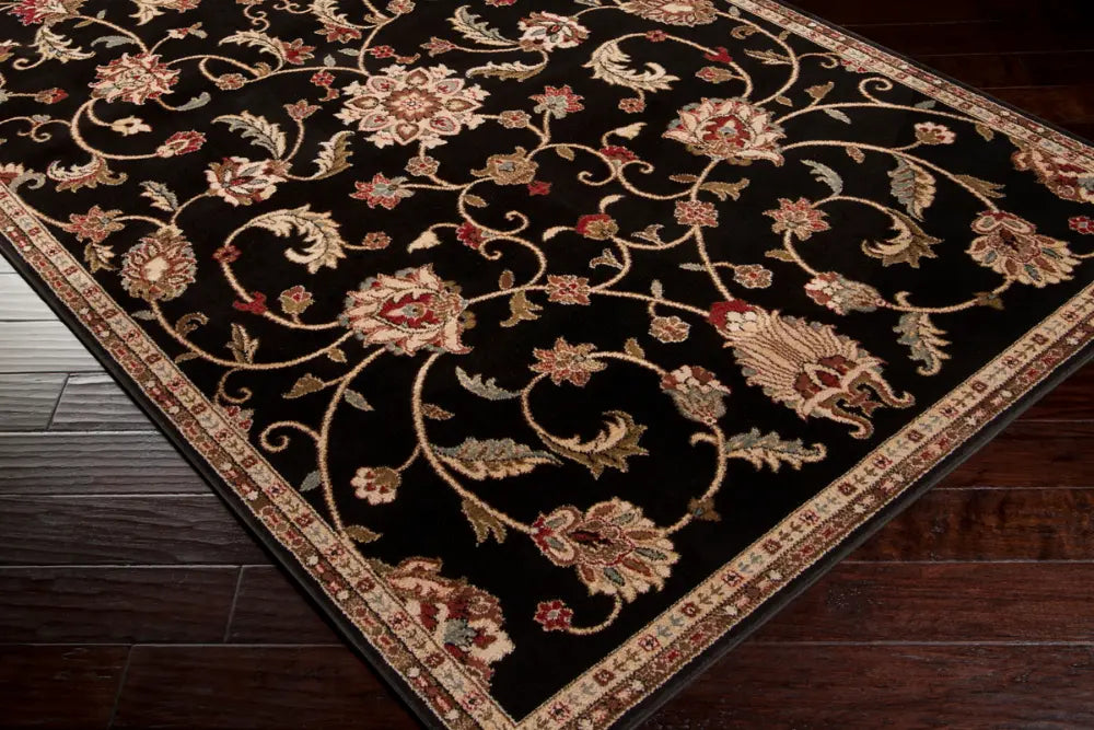 BEKURI Scandi Traditional Boho Black Rug