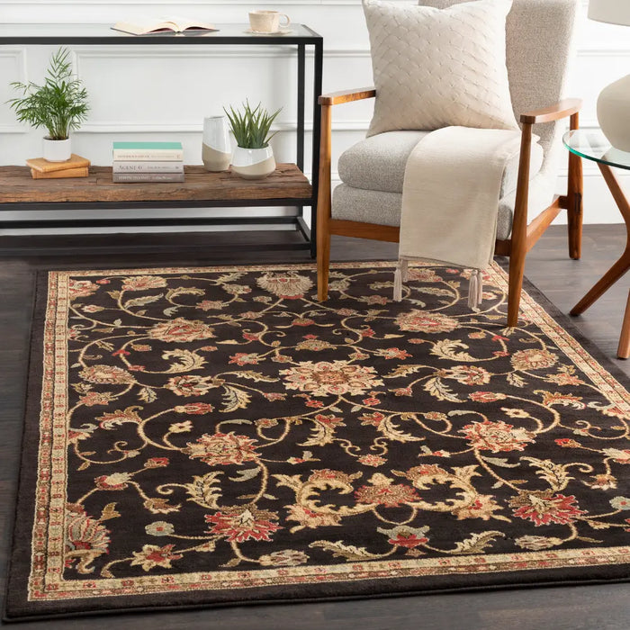 BEKURI Scandi Traditional Boho Black Rug
