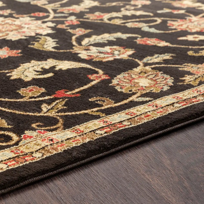 BEKURI Scandi Traditional Boho Black Rug