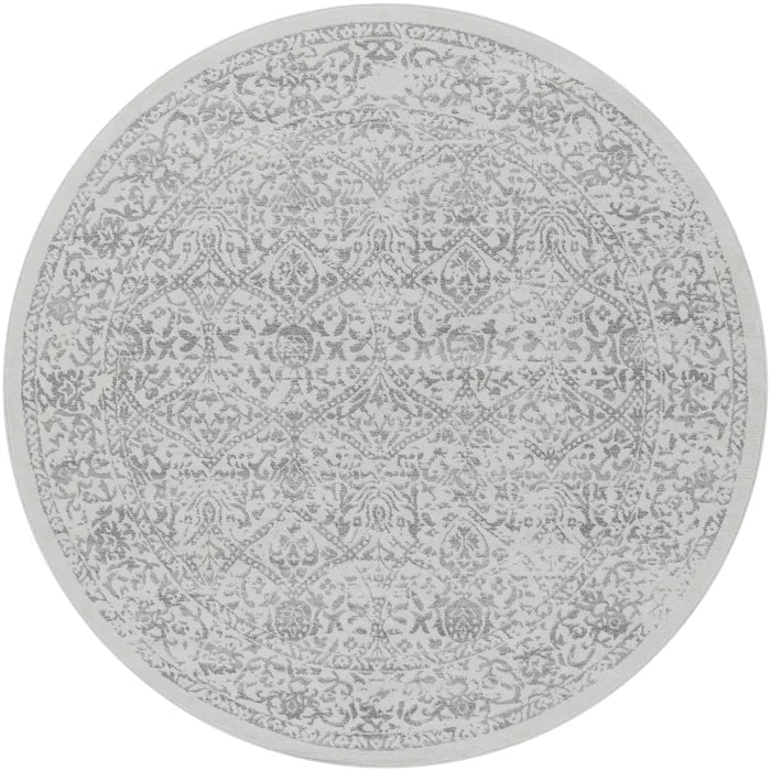 MARGAUX Vintage Traditional Oriental Boho Grey/Ivory Rug