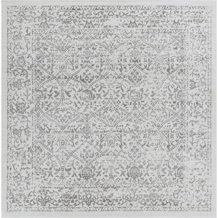 MARGAUX Vintage Traditional Oriental Boho Grey/Ivory Rug