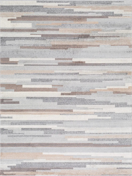 OLIVIA Scandi Modern Medium Gray/Tan/White Rug