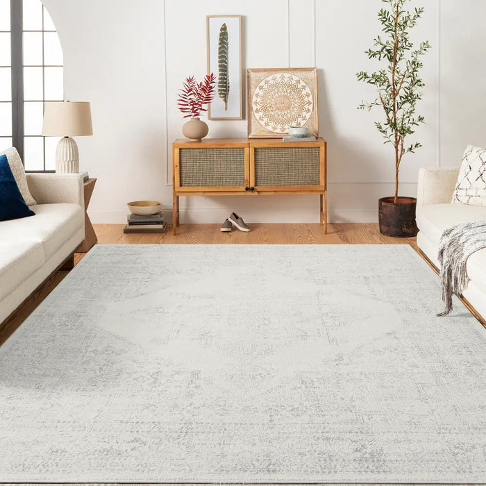 CEREN Vintage Traditional Oriental Boho Cream Rug