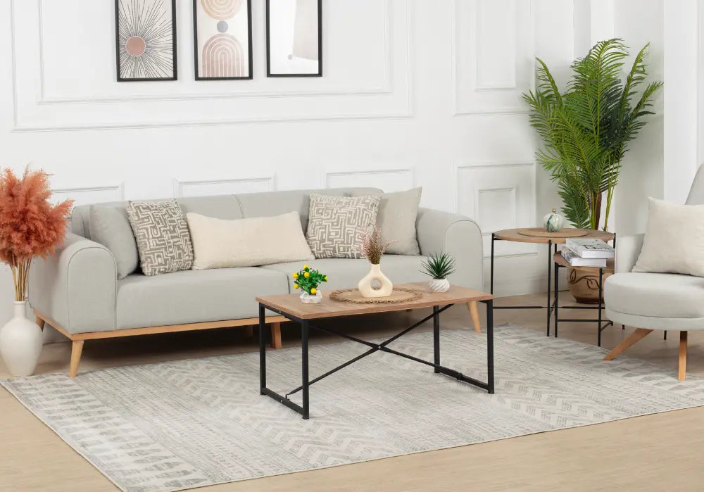 LOUNA Scandi Modern Grey/Taupe Rug