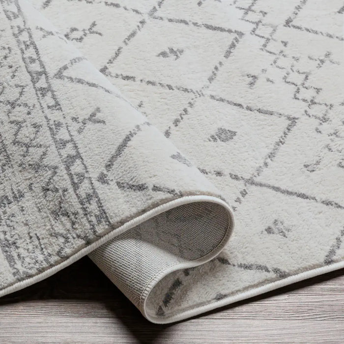 MYA Berber Geometric White Rug