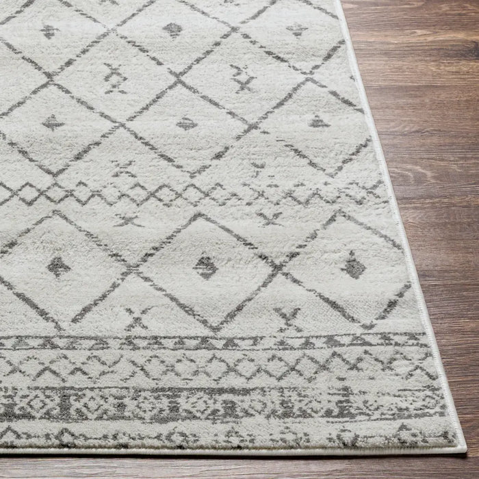 MYA Berber Geometric White Rug