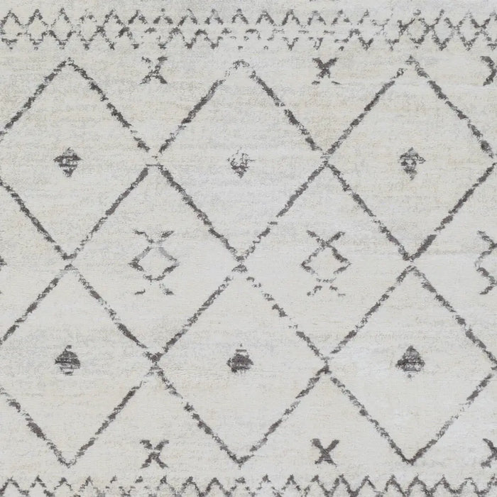 MYA Berber Geometric White Rug
