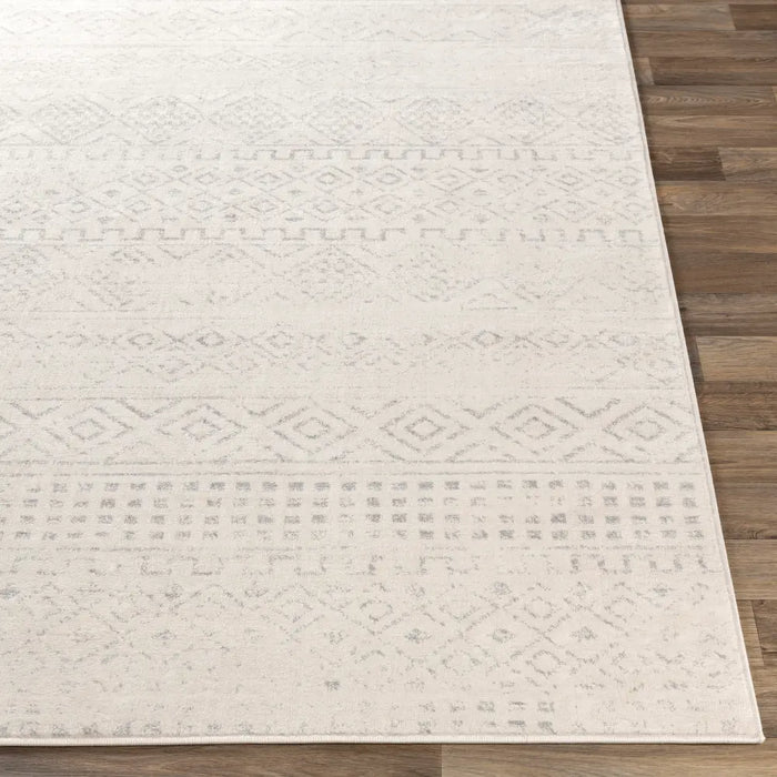 Induja Berber Modern High Pile Cream Rug