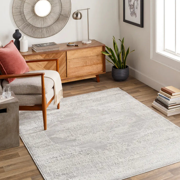CEREN Vintage Traditional Oriental Boho Grey Rug