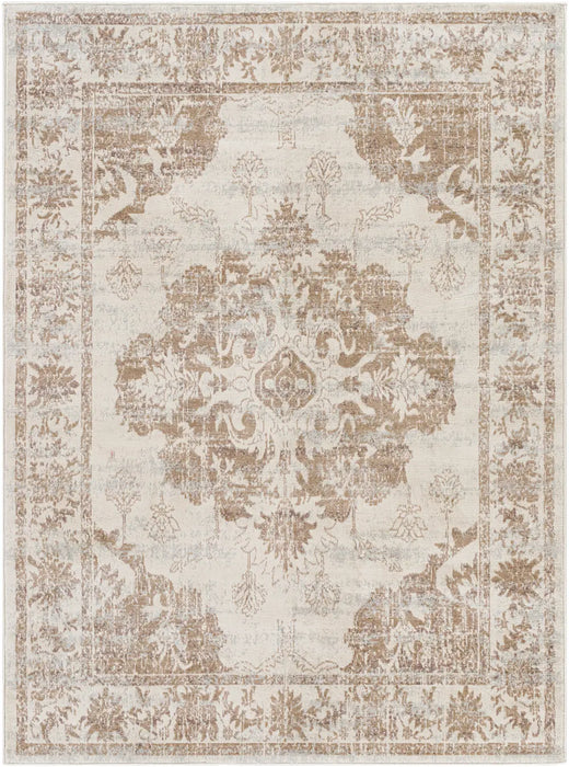 SHAWNA Vintage Traditional Oriental Boho Yellow Rug
