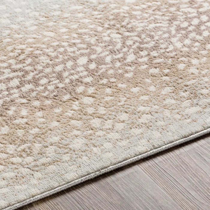 ZORINA Scandi Boho Tan Polka Dot Rug