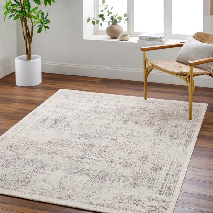 VICKY Vintage Traditional Oriental Boho Medium Grey Rug
