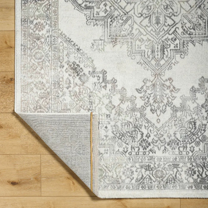 CEREN Vintage Traditional Oriental Boho Light Brown/Medium Grey Rug