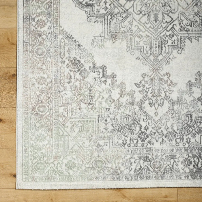CEREN Vintage Traditional Oriental Boho Light Brown/Medium Grey Rug
