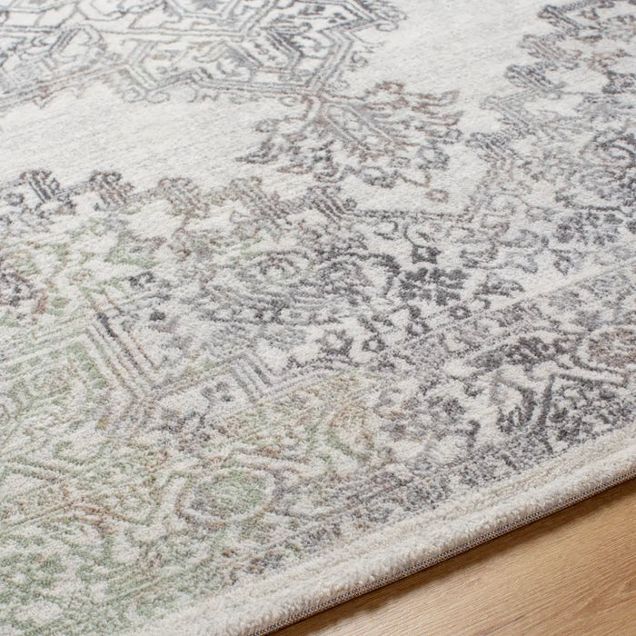 CEREN Vintage Traditional Oriental Boho Light Brown/Medium Grey Rug