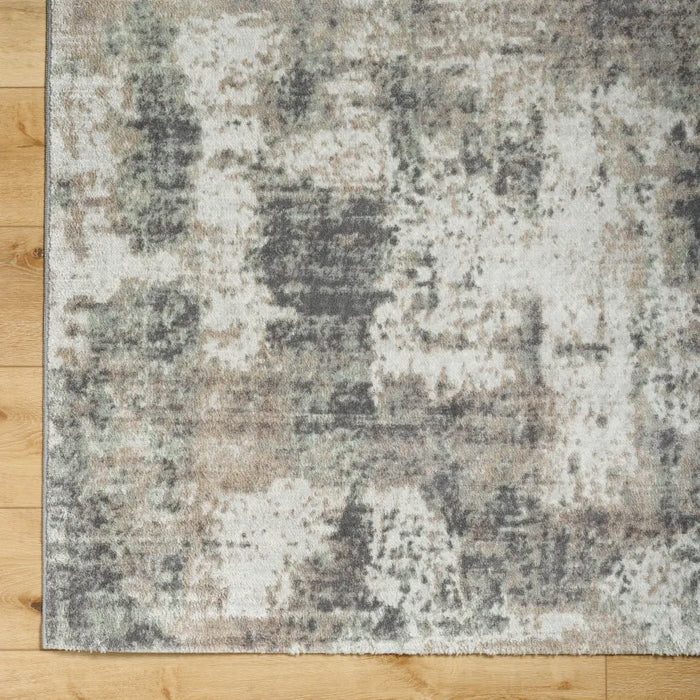 TOPAZ Abstract Modern Marble Light Brown/Charcoal Rug